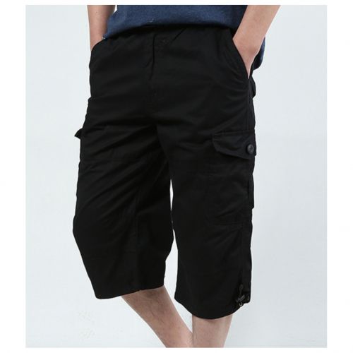 UNISEX MULTI-POCKETS CARGO SHORTS WITH  BELT