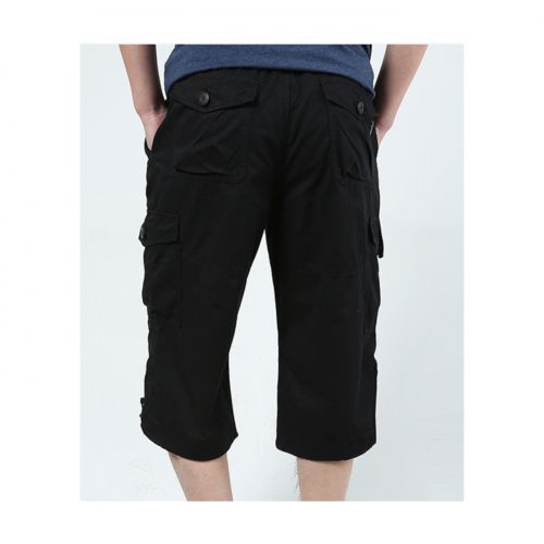 UNISEX MULTI-POCKETS CARGO SHORTS WITH  BELT