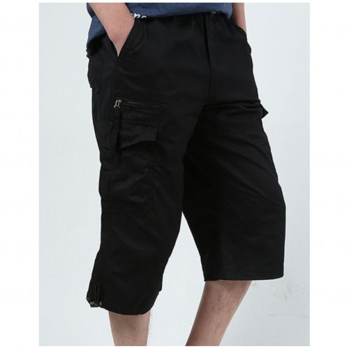 UNISEX MULTI-POCKETS CARGO SHORTS WITH  BELT