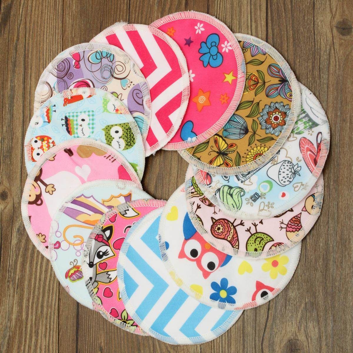12 Bamboo Fiber Waterproof Leakproof Anti-spill Nursing Breastfeeding Pads Mats