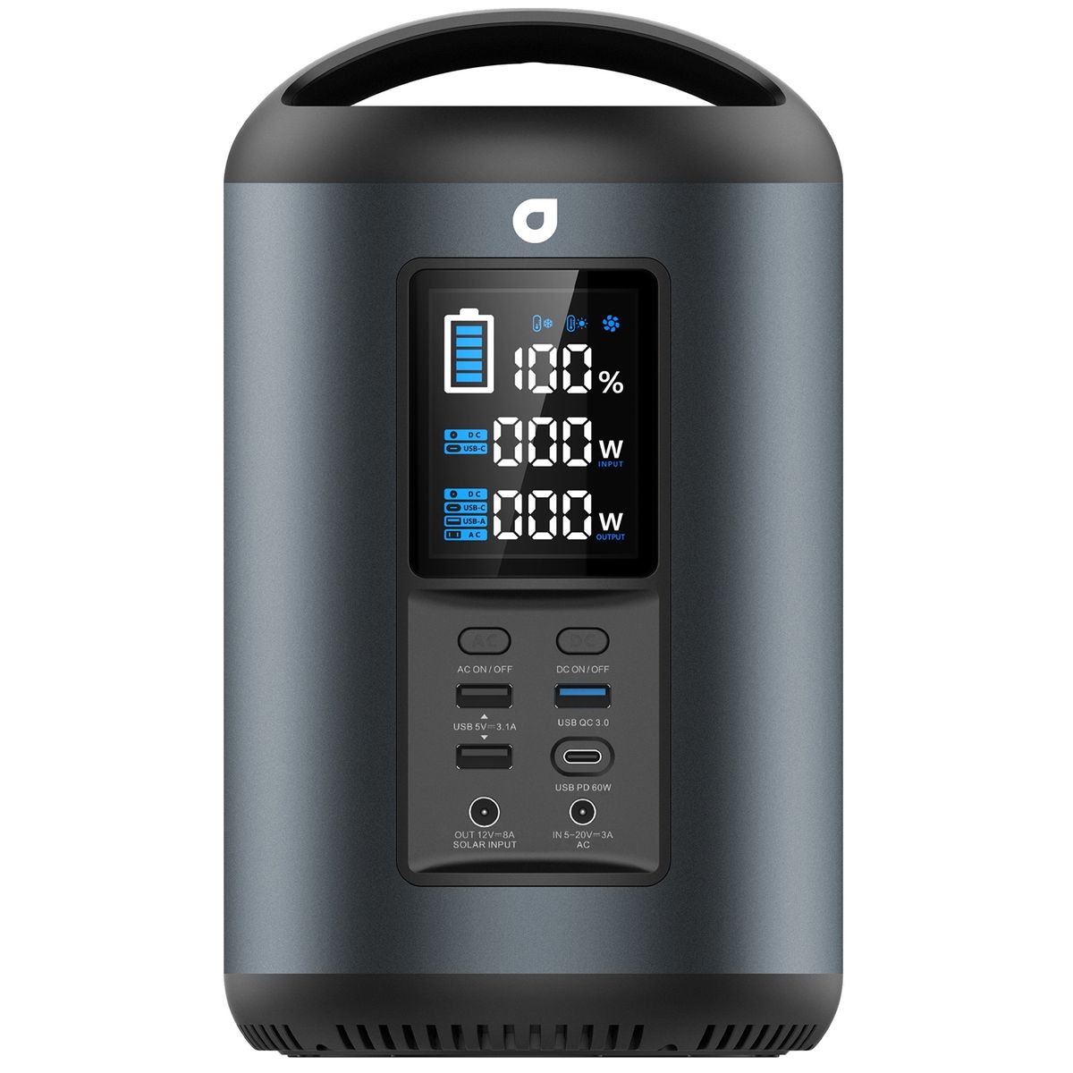 S180 Portable Power Station With LCD Display & AC Output - 196WH