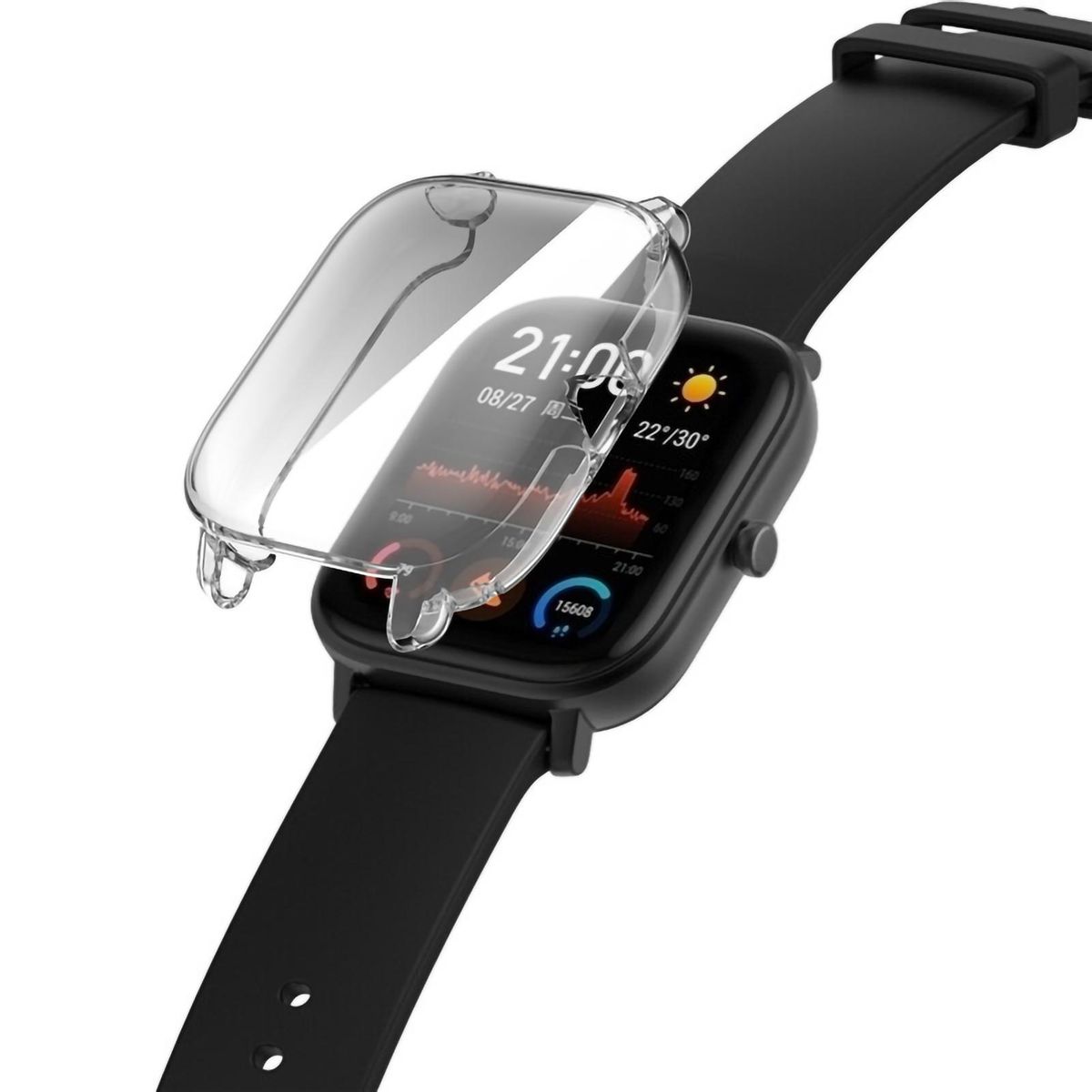 Watch Case Anti-scratch Electroplating TPU-Transparent