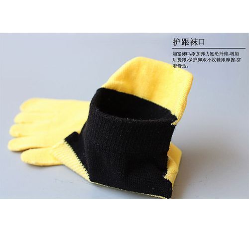 Mens Toe Socks Cotton Five Finger Running Socks Mini Crew Sport Socks (5 Pairs)