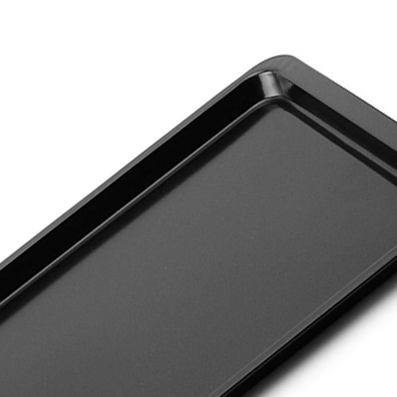 2Pcs  Rectangular Non-Stick Bread Cake Baking Tray Baking Tray Oven Rectangular Black Baking Tray Diy Baking for Kitchen