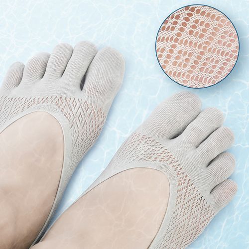 Mens Toe Socks No Show Socks Five Finger Socks Invisible Socks（6 Pairs）