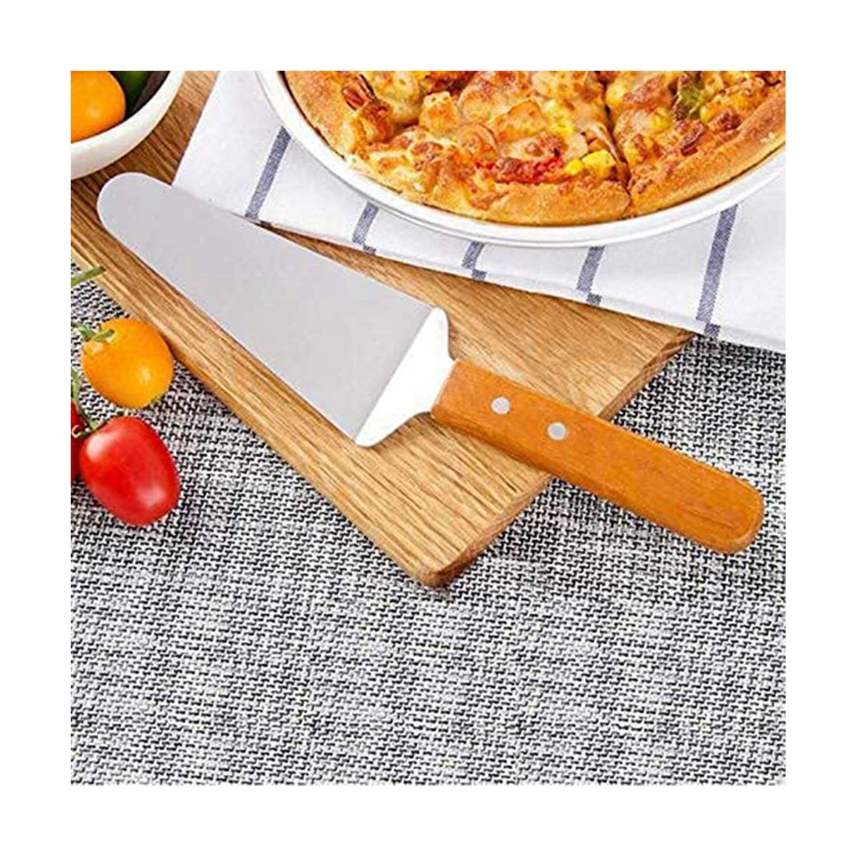 10Pcs Pie Server Cake Support Transmission Triangle Shovel