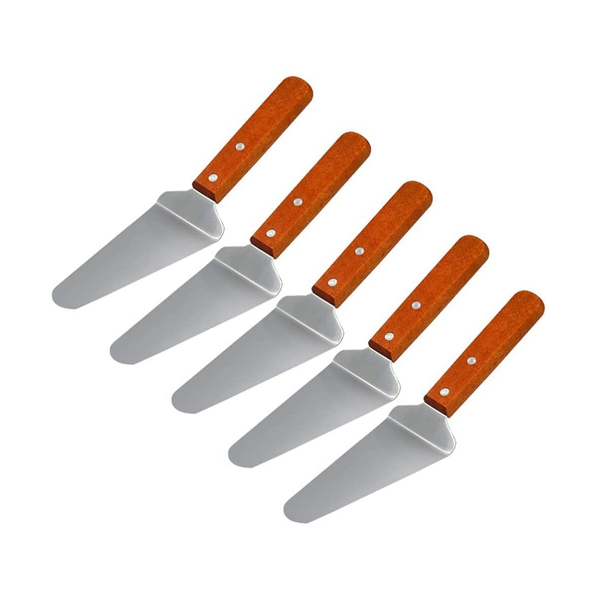 10Pcs Pie Server Cake Support Transmission Triangle Shovel