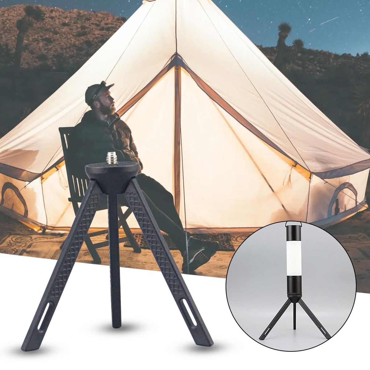 Mobile Phone Tripod Lightweight Mini Tripod Black