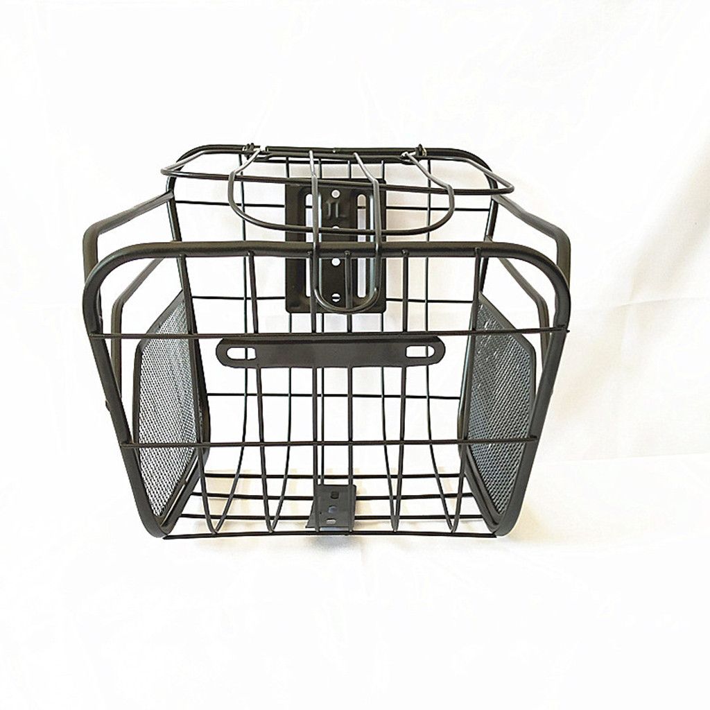 40 Bicycle Basket Front And Rear Iron Basket Storage Basket