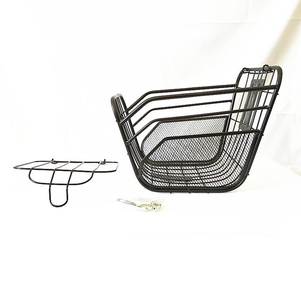 40 Bicycle Basket Front And Rear Iron Basket Storage Basket