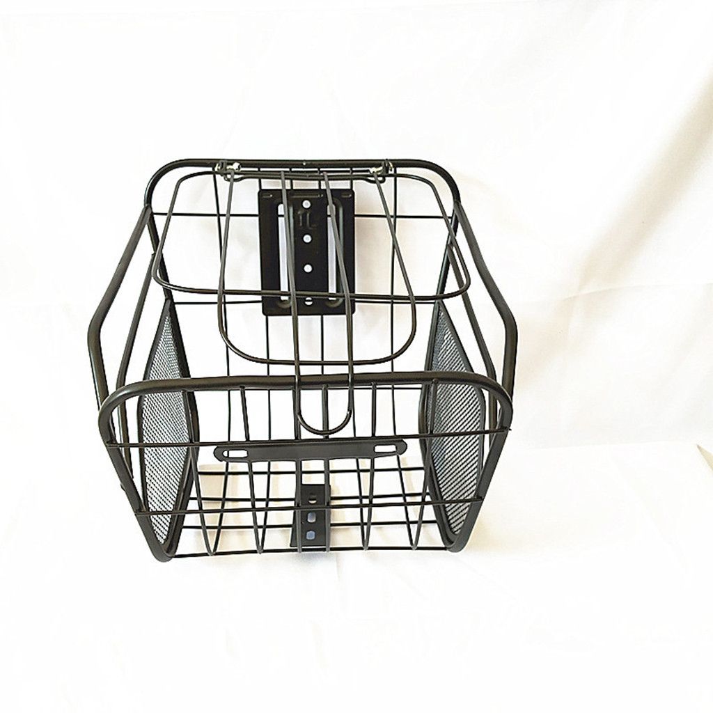 40 Bicycle Basket Front And Rear Iron Basket Storage Basket