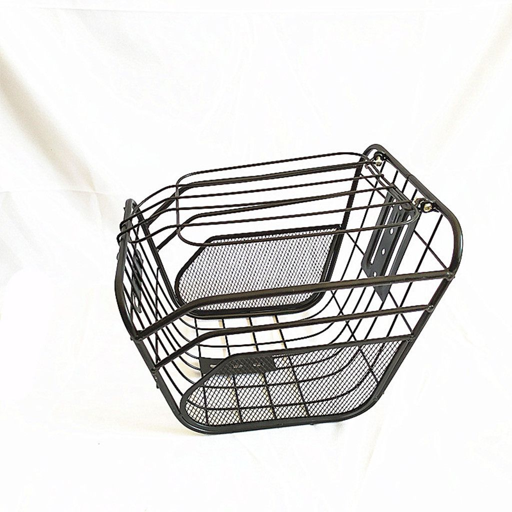 40 Bicycle Basket Front And Rear Iron Basket Storage Basket
