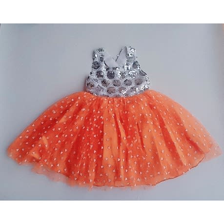 Burnout Dress - Orange