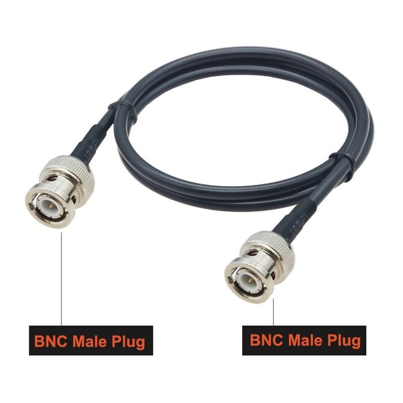 BNC Male To BNC Male RG58 Coaxial Cable, Cable Length:1m