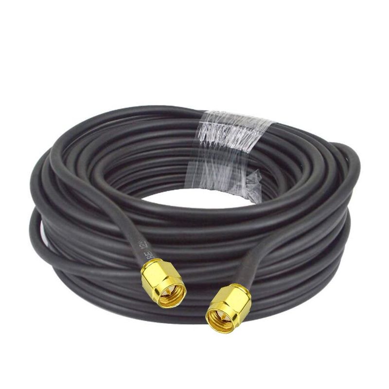 SMA Male To SMA Male RG58 Coaxial Cable, Cable Length:0.5m