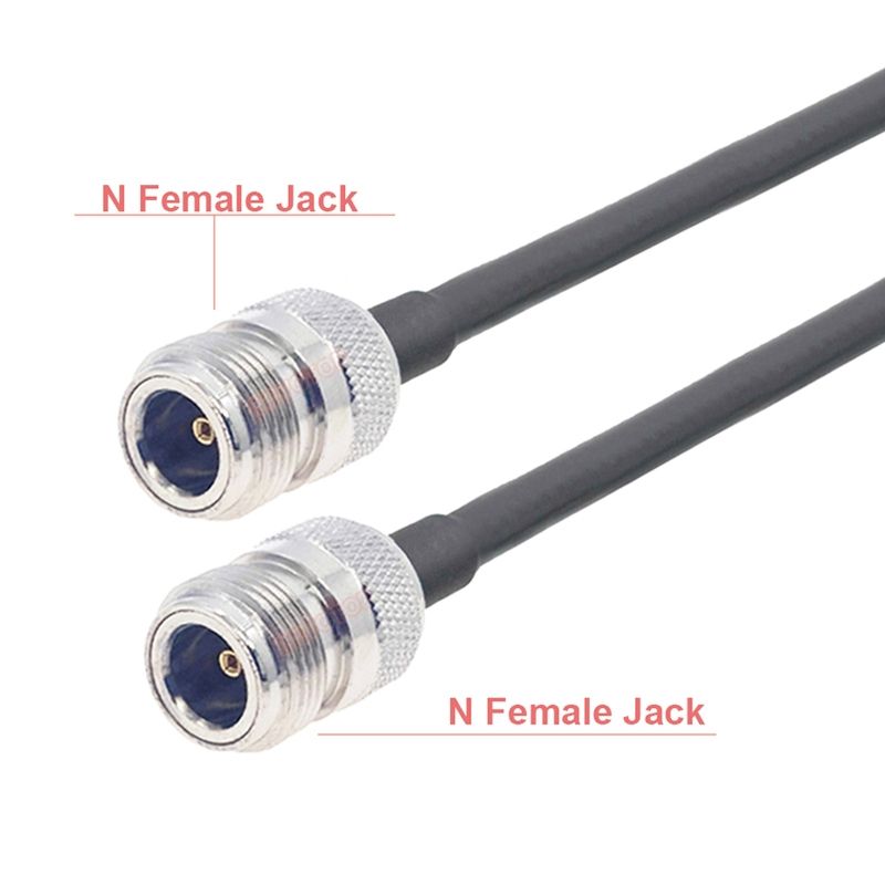 N Female To N Female RG58 Coaxial Cable, Cable Length:1m