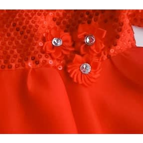 Sequin Party Dress - Red
