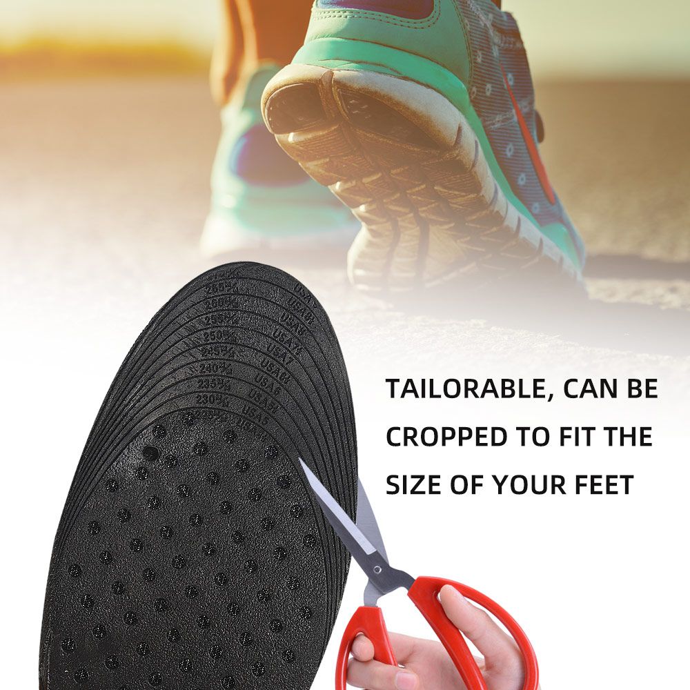 1 Pair Height Increase Shoe Insoles Air Cushion Heel Insert For Men And Women