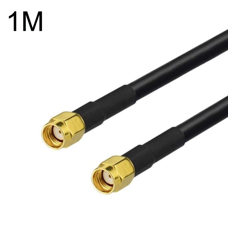 RP-SMA Male To RP-SMA Male RG58 Cable, Cable Length:1m