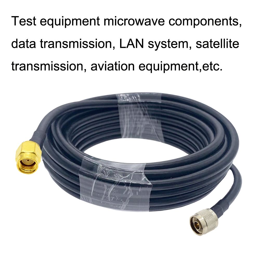 RP-SMA Male To N Male RG58 Coaxial Cable, Cable Length:1.5m