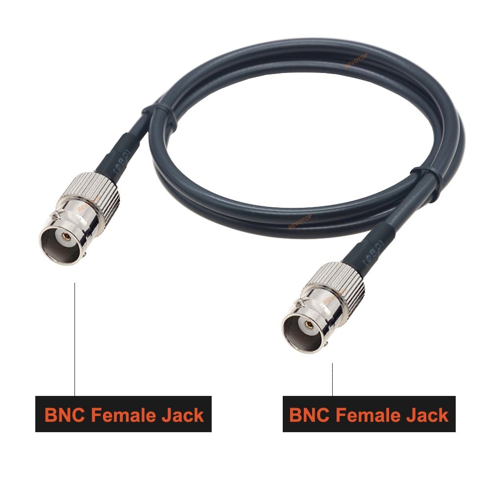 BNC Female To BNC Female RG58 Cable, Cable Length:0.5m