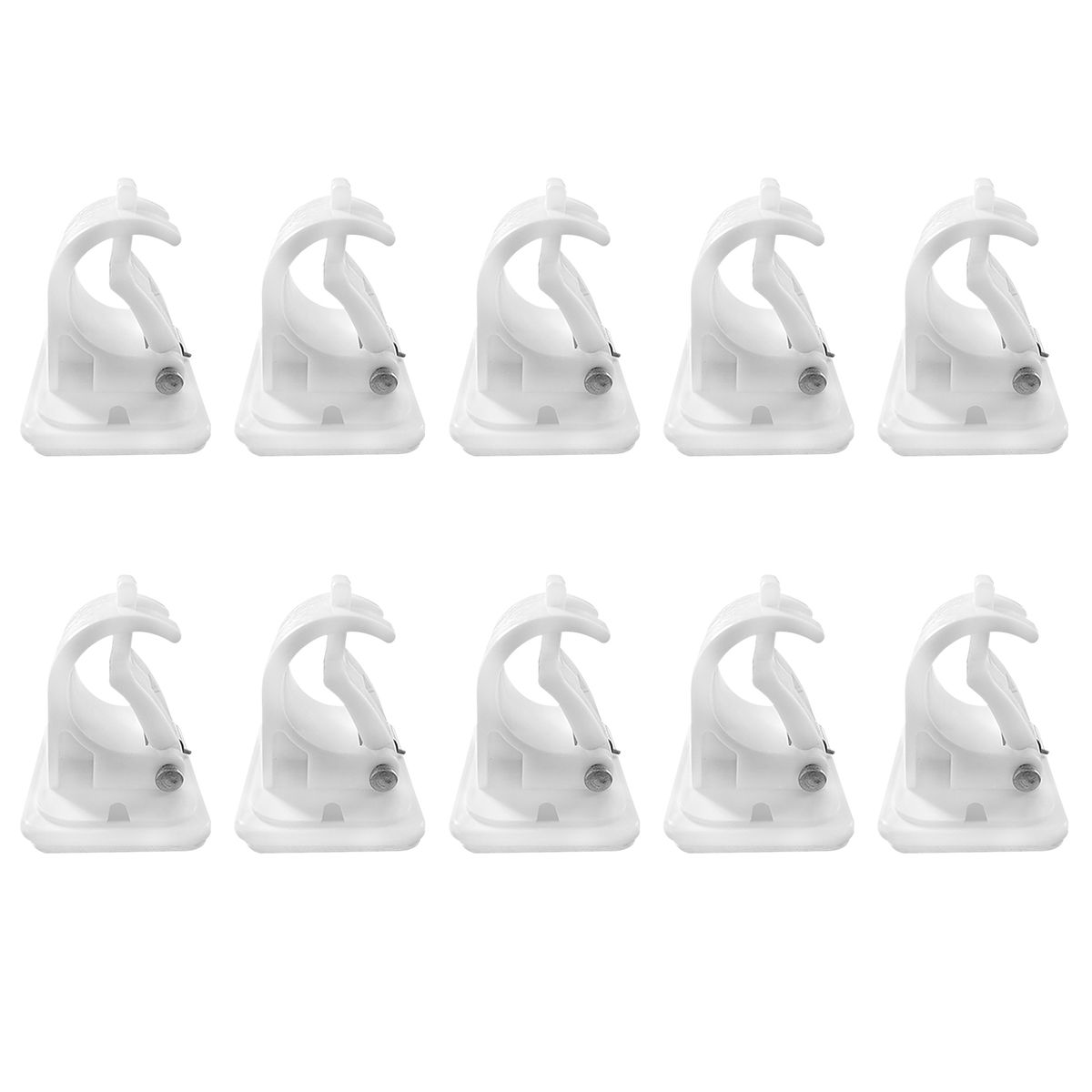 10pcs Fishing Rod Holder Clips Lock Buckle Fishing Pole Wall