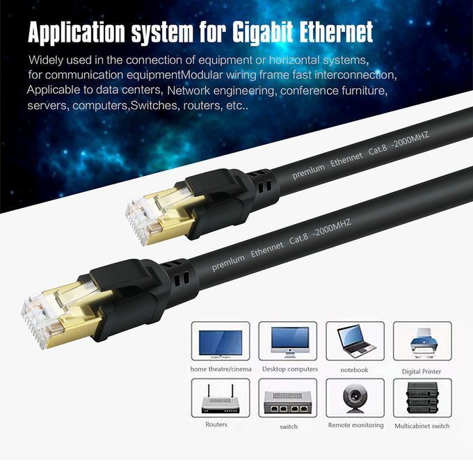 High Quality 2000MHz 40Gbps Transmission Stability CAT8