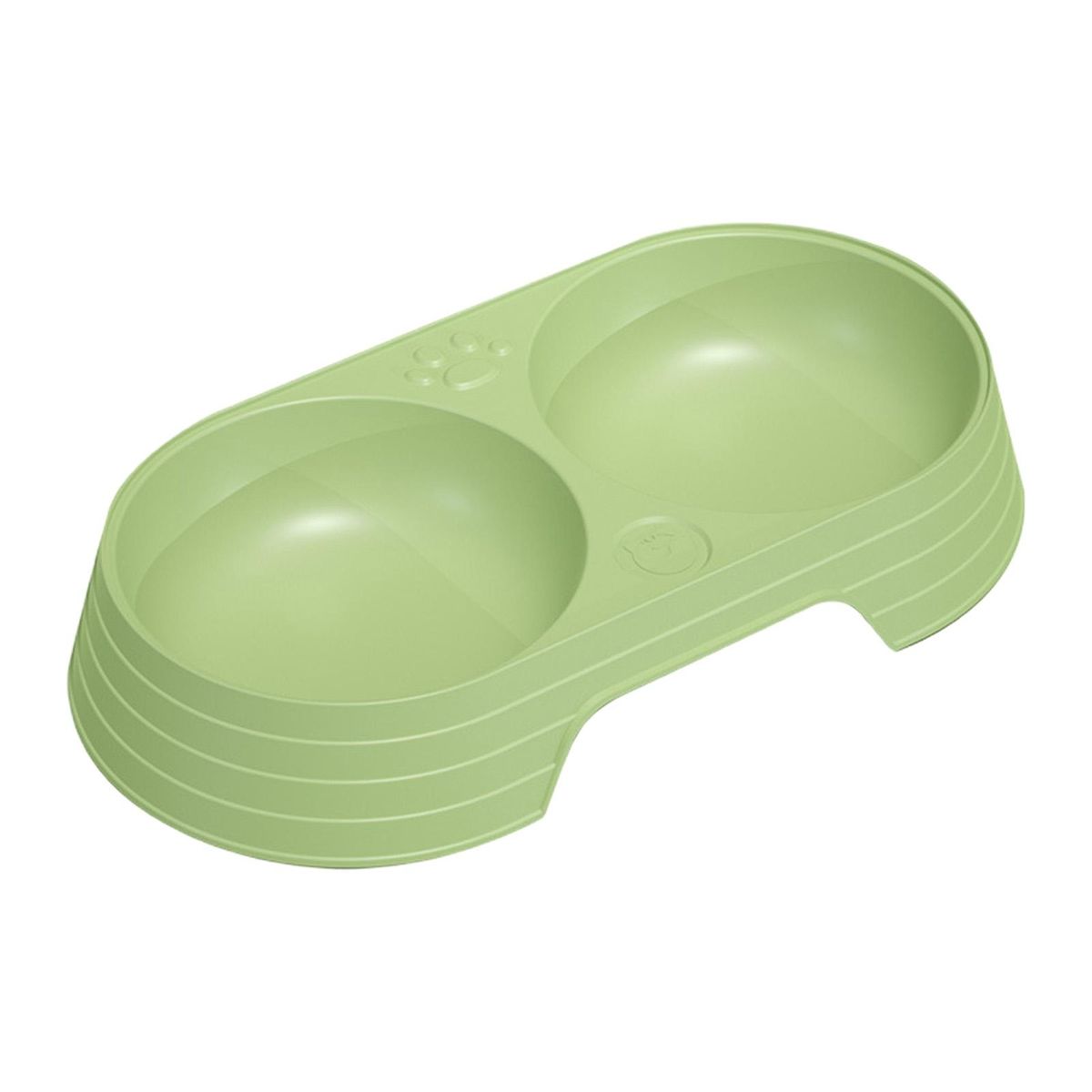 Cat Food Bowl Pet Cat Double Bowl Food Water Bowl Mint Green