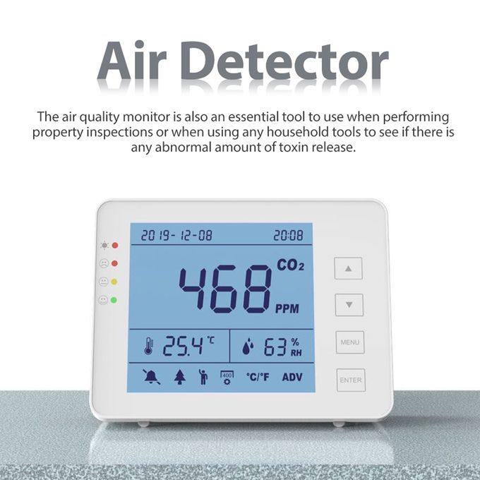 Indoor Portable CO2 Detector Multifunctional Home Air