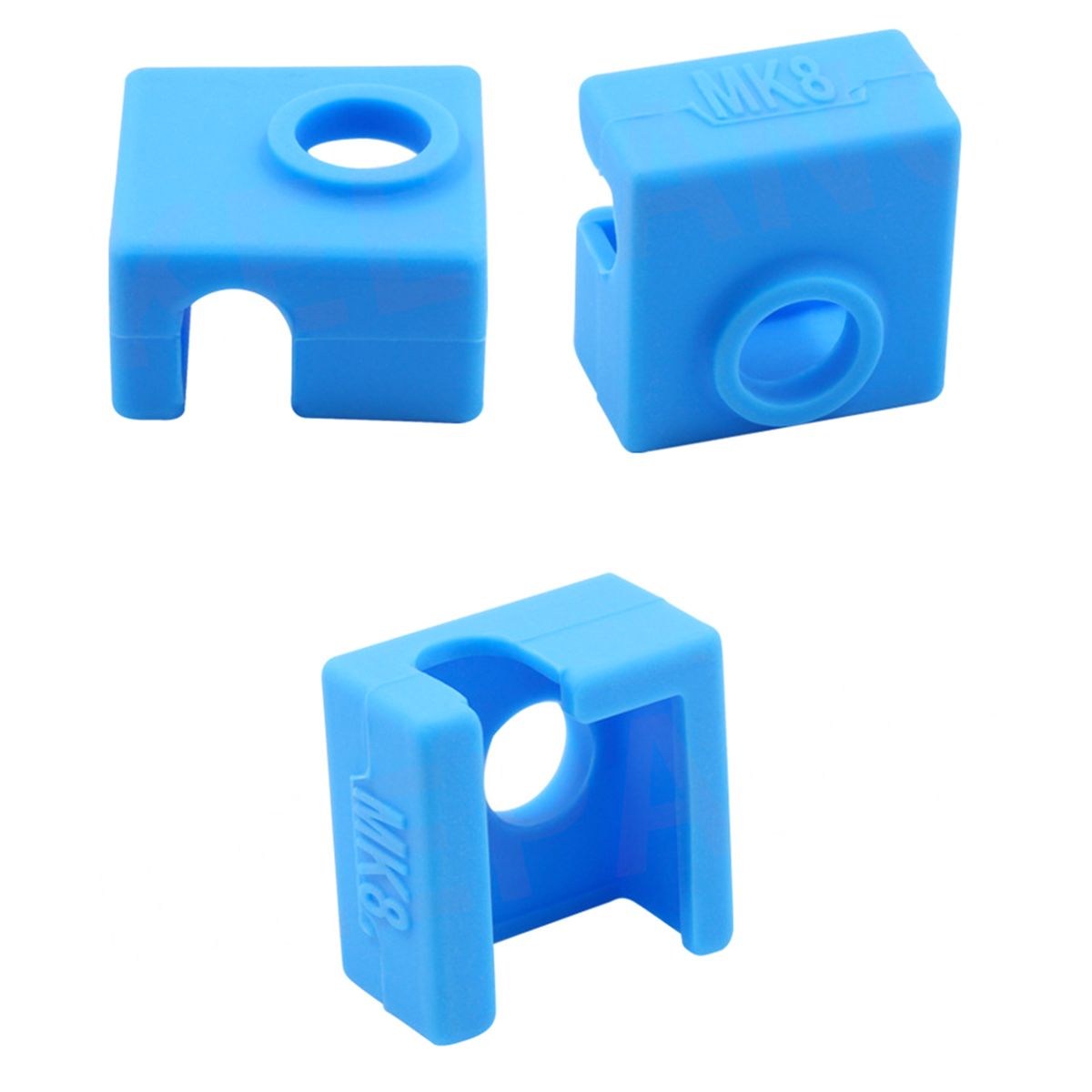 3D Printer Heat Block Silicone Cover Case MK8 Hotend