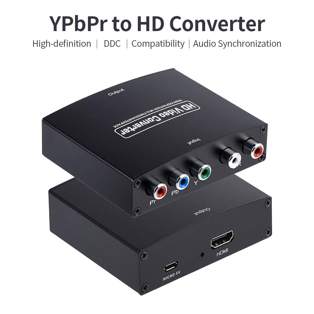 YPbPr To HD Converter High-definition Compatibility Audio