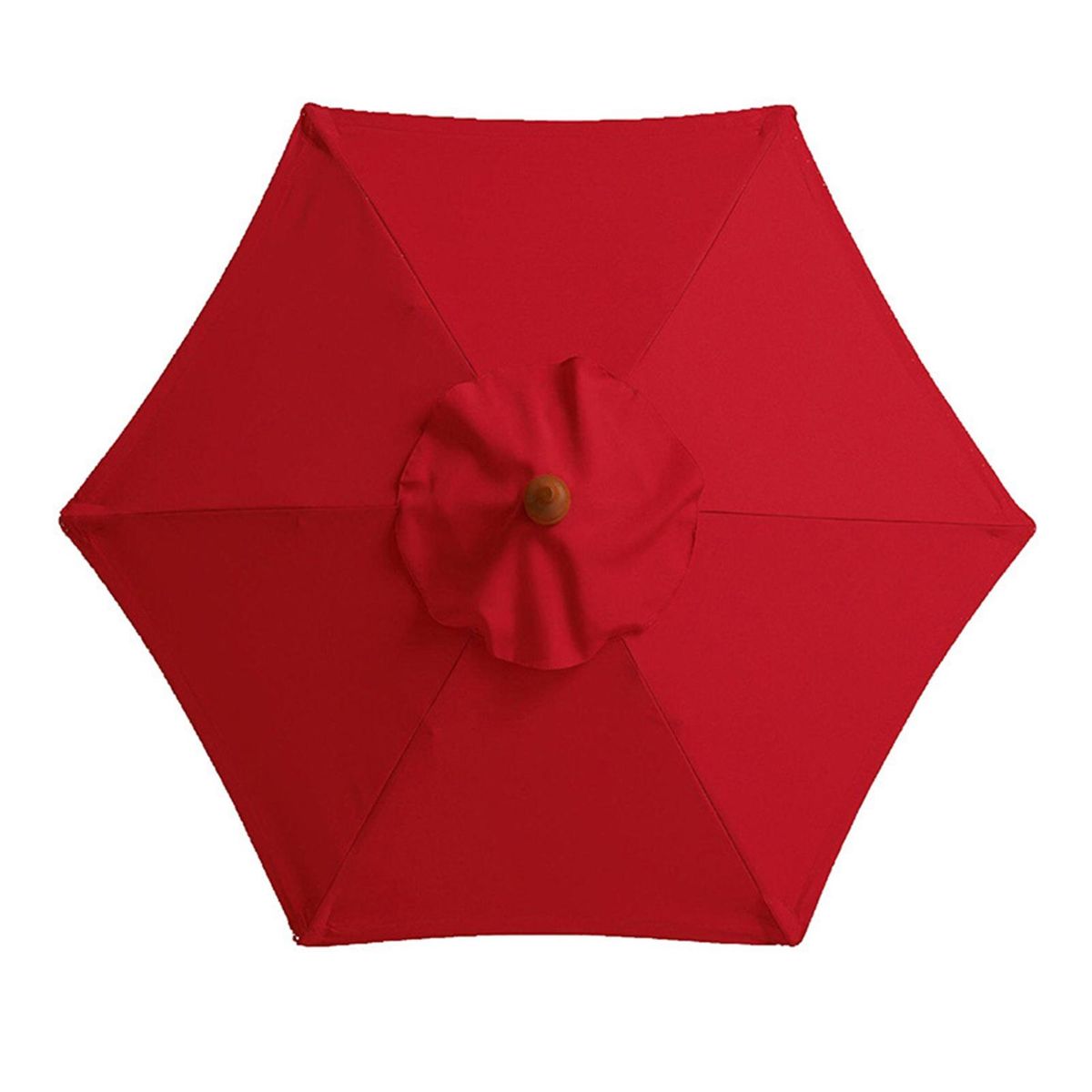 2m Outdoor Patio Umbrella Canopy Sun Protection Market Table Hanging Red
