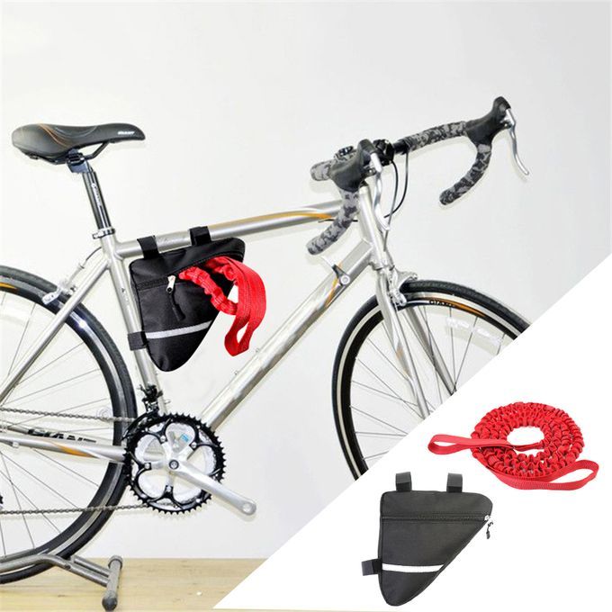 2.5m Bike Bungee Tow Rope Strong Bicycle Pull Strap For Pulling Red