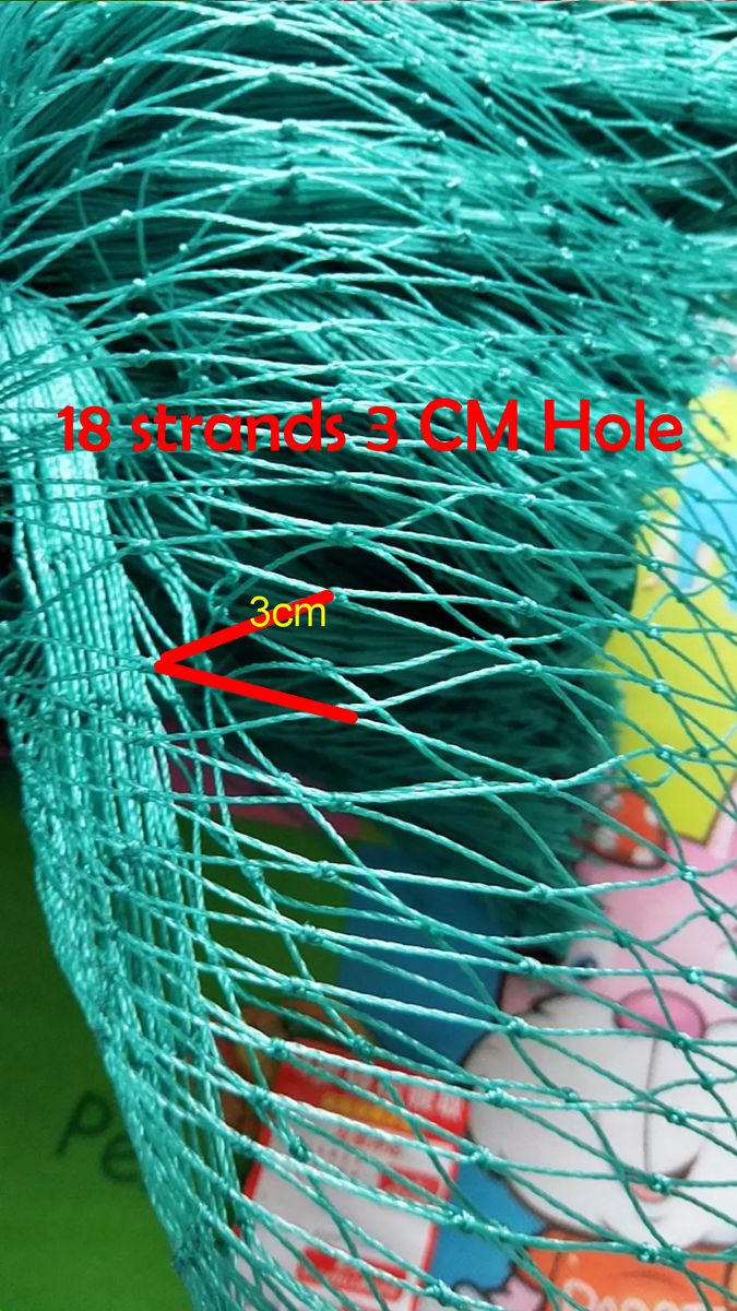 12 Strands Heavy Anti Bird Netting Garden Crops Protective Fencing Balcony Mesh Cat Dog-2Mx10M