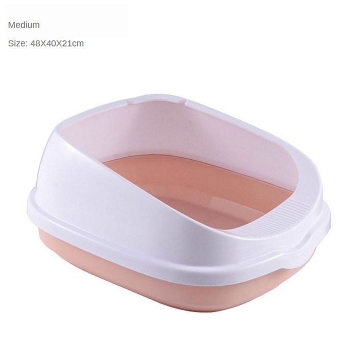 Mini Cat Pet Litter Box Open Top Sand Pan Training Bedpans With Shovel