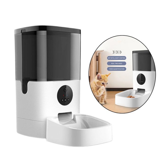 6L Automatic Dog Feeder For Cats Dogs Timed Food Dispenser W/ WiFi