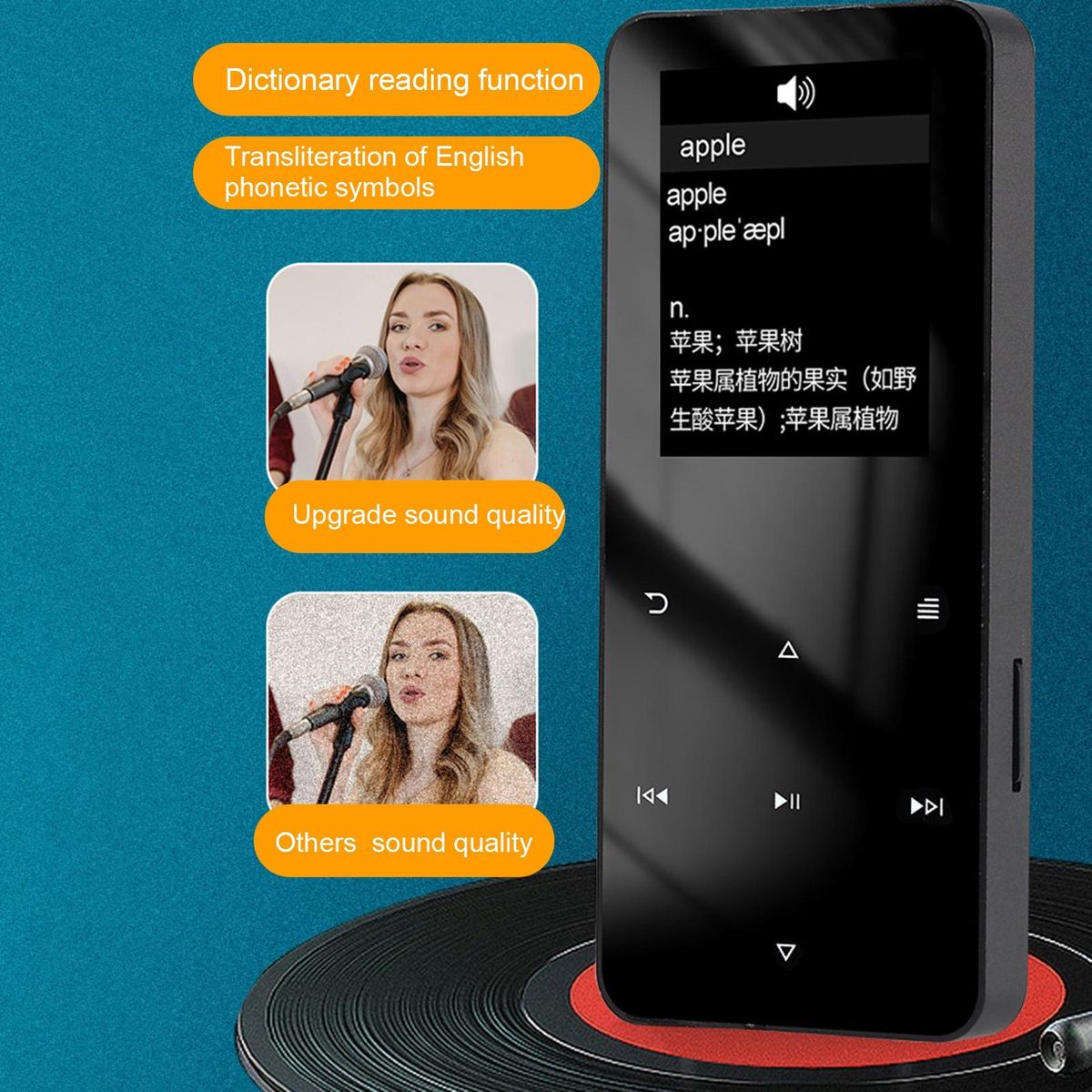 Alarm Clock Mp3 Player Wireless Sound Oasis 16gb Bluetooth Mp3 Player Black