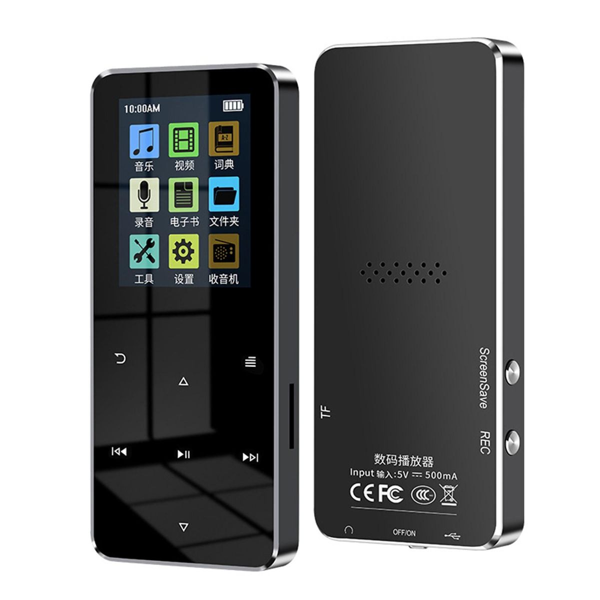Alarm Clock Mp3 Player Wireless Sound Oasis 16gb Bluetooth Mp3 Player Black