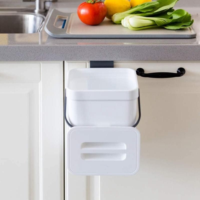 Kitchen Compost Bin for Countertop or Under Sink Composting Ndoor Home Trash Can with Removable Airtight Lid Blue