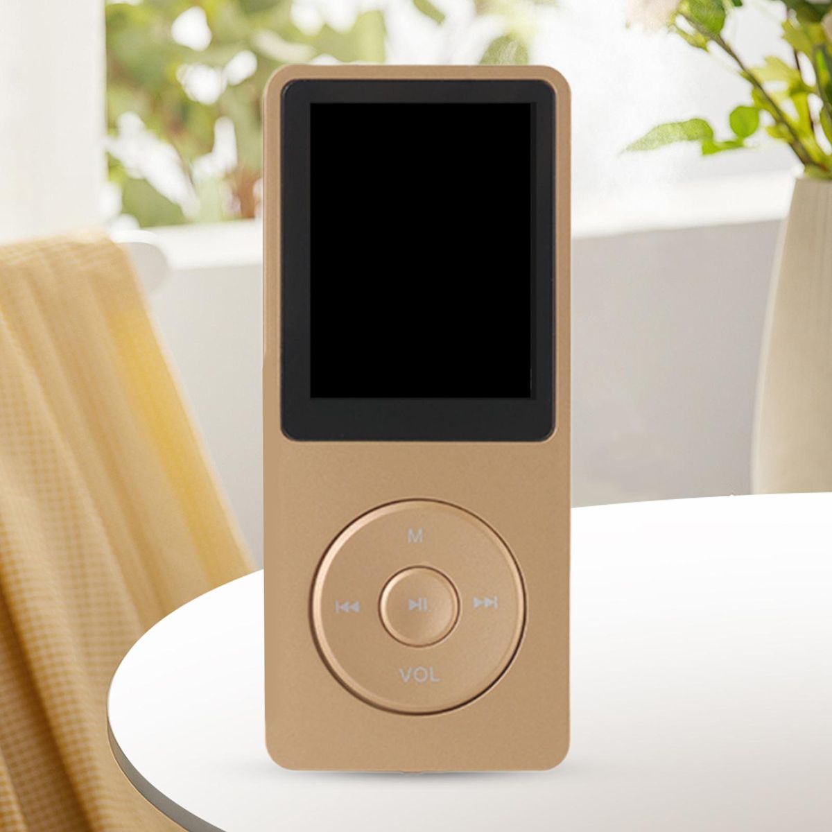Mp4 Player with 16gb Memory Portable Mp4 Player with Built-in Speaker Golden