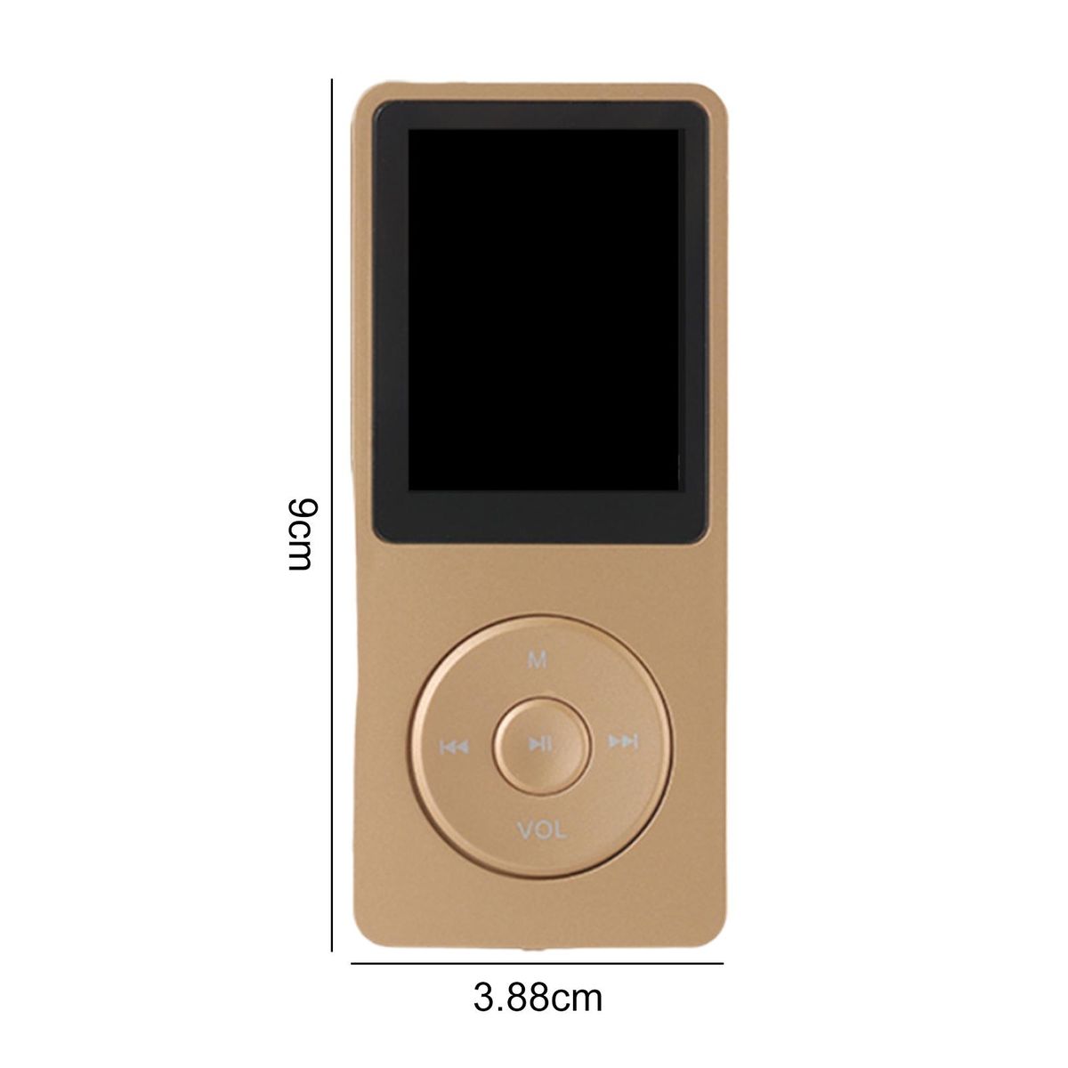 Mp4 Player with 16gb Memory Portable Mp4 Player with Built-in Speaker Golden