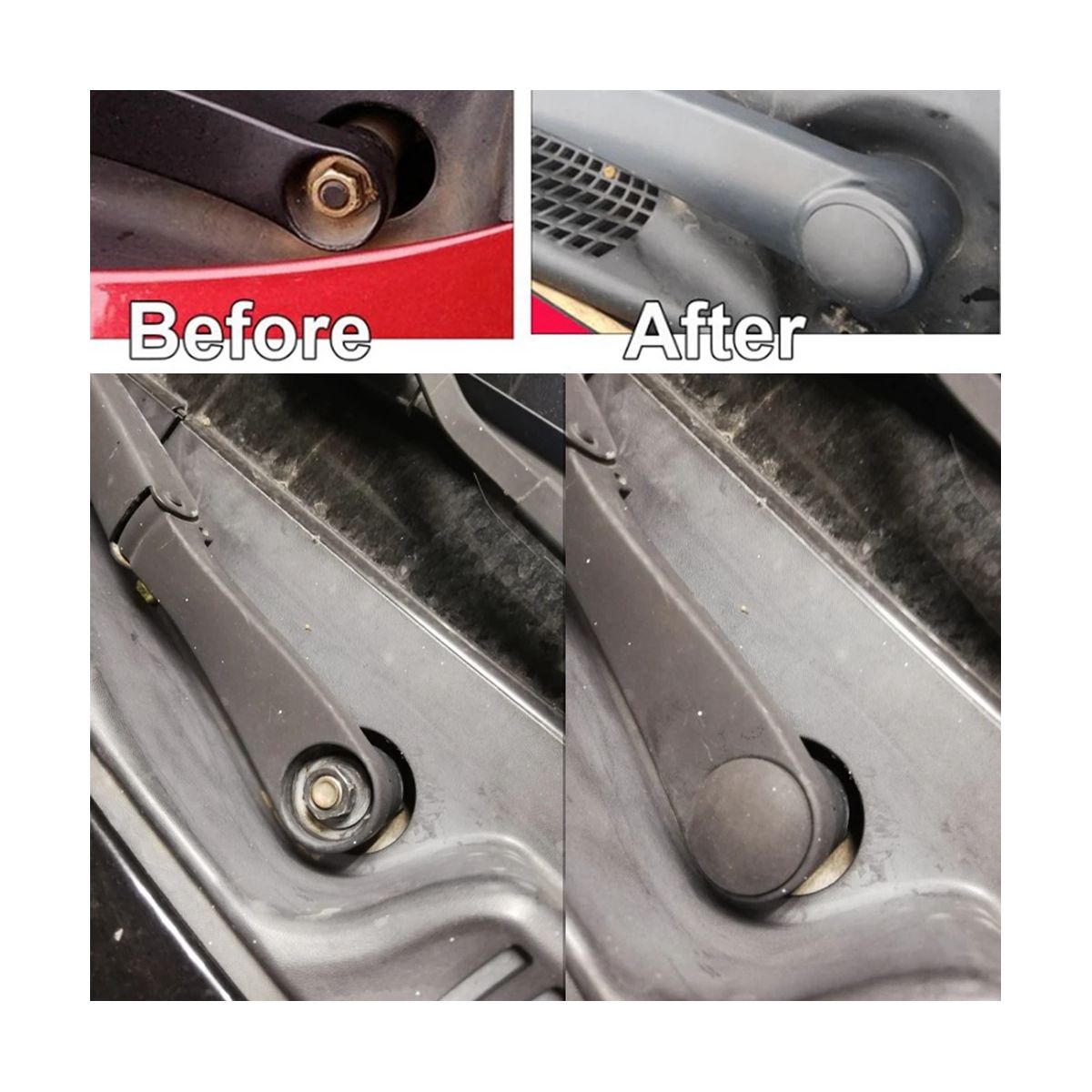 2X Front Windshield Wiper Arm Nut Cover Cap Bolt Blade A