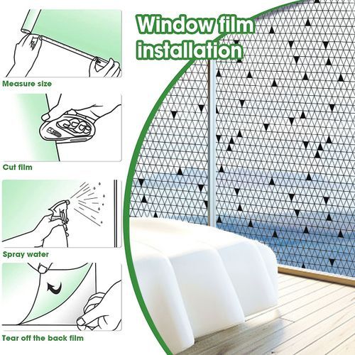 60x200cm PVC Window Film Glass Decorative UV Window Sticker