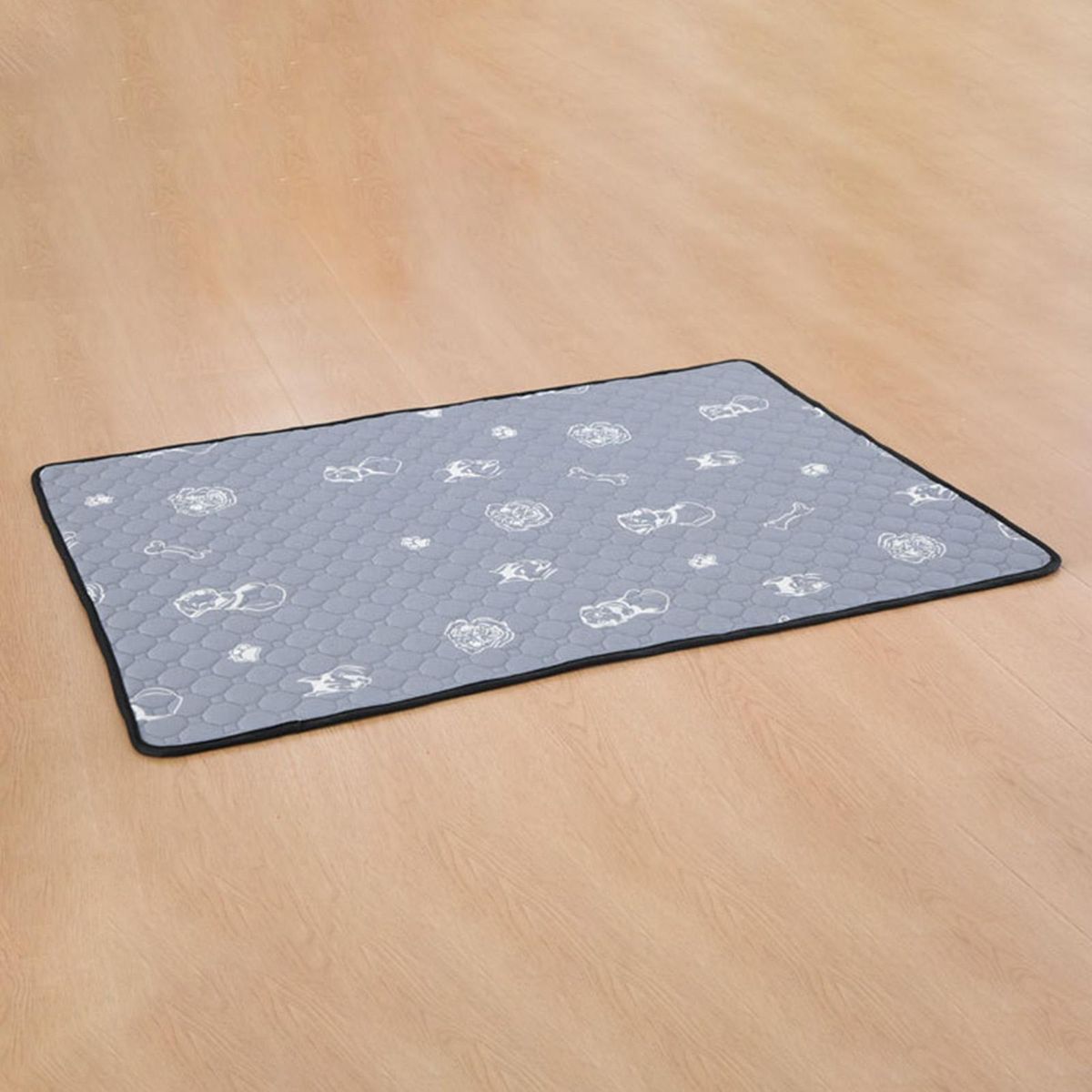 Dog Urine Bed Mat Waterproof Pee Training Pet Pee Pad Rug Grey