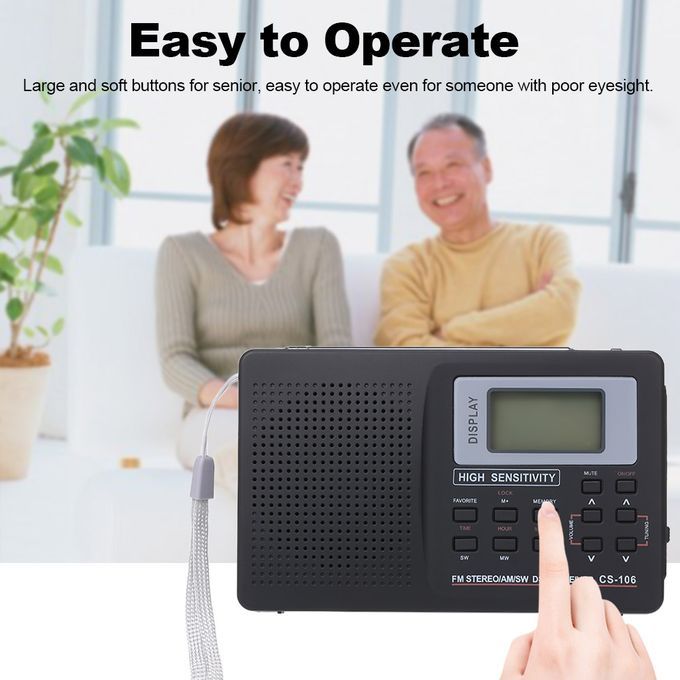 Portable FM / AM / SW Radio Digital Stereo Receiver