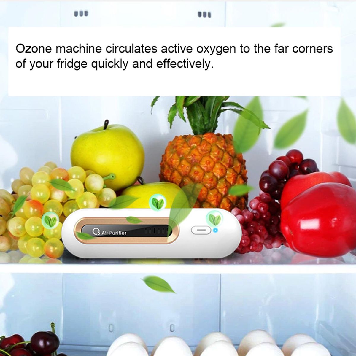 Fridge Deodorizer USB Mini Fridgerator Deodorizer Odor Eliminator Ozone Generator Reusable for Car Closet Wardrobe Toddler Toy