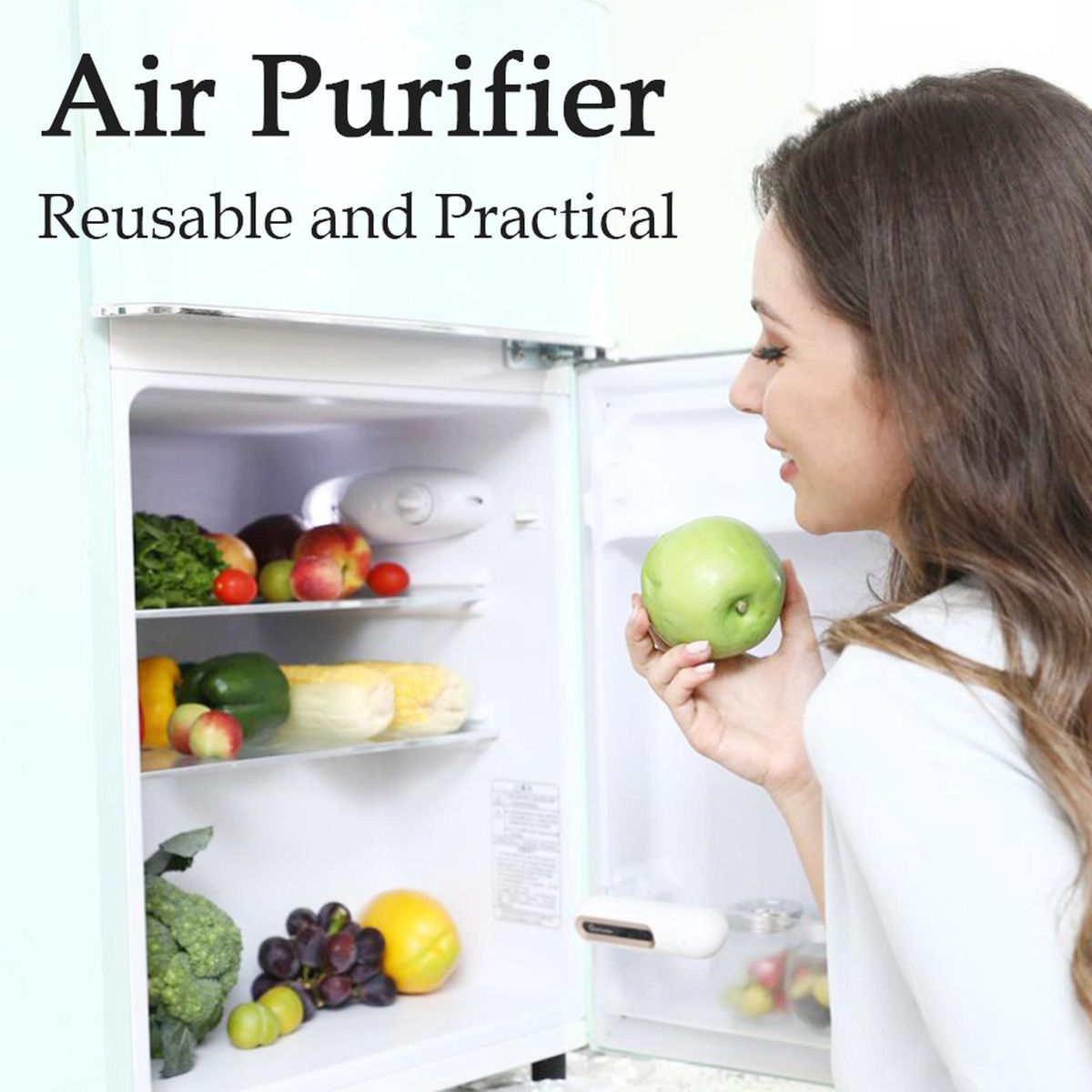 Fridge Deodorizer USB Mini Fridgerator Deodorizer Odor Eliminator Ozone Generator Reusable for Car Closet Wardrobe Toddler Toy