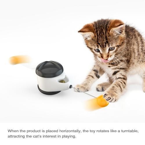 Tumbler Swing Toys For Cats Kitten Interactive Balance Car Cat Chasing Toy With Catnip Funny Pet Products For Dropshipping