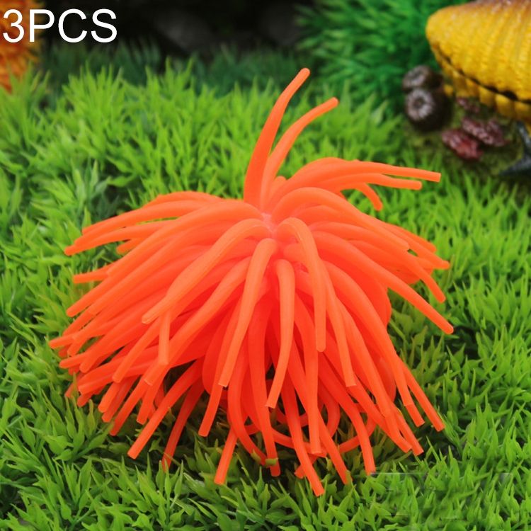3 PCS TPR Simulation Sea Urchin Ball Coral