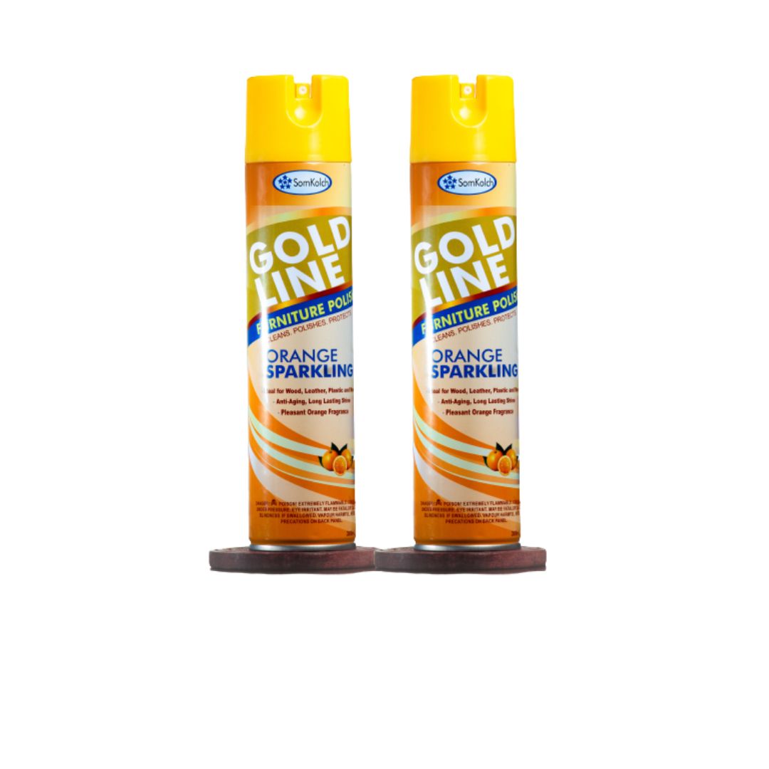 GoldLine Furniture Polish 300ml (2pcs)- Orange Sparkling